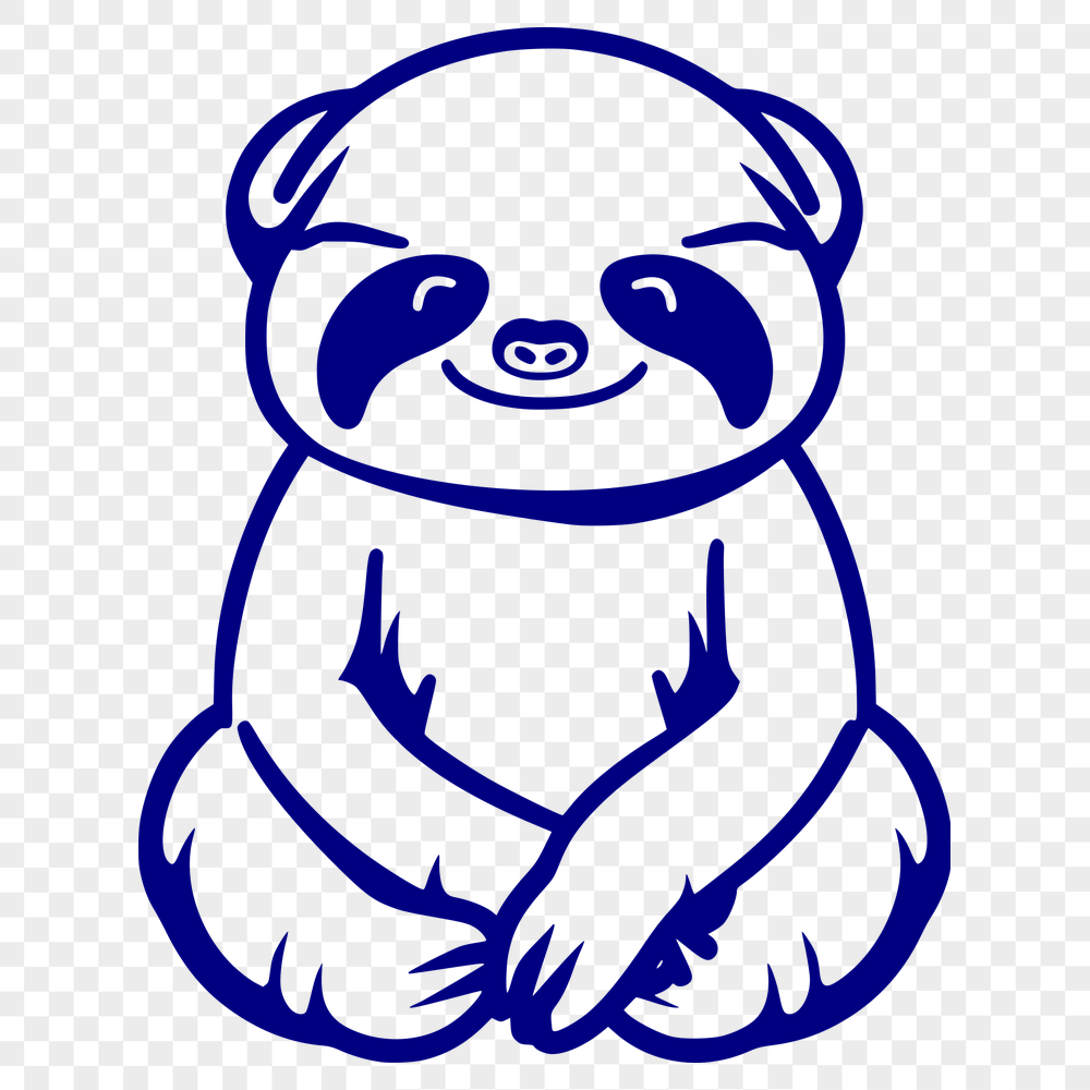 Free Artistic Sloth Printable Image