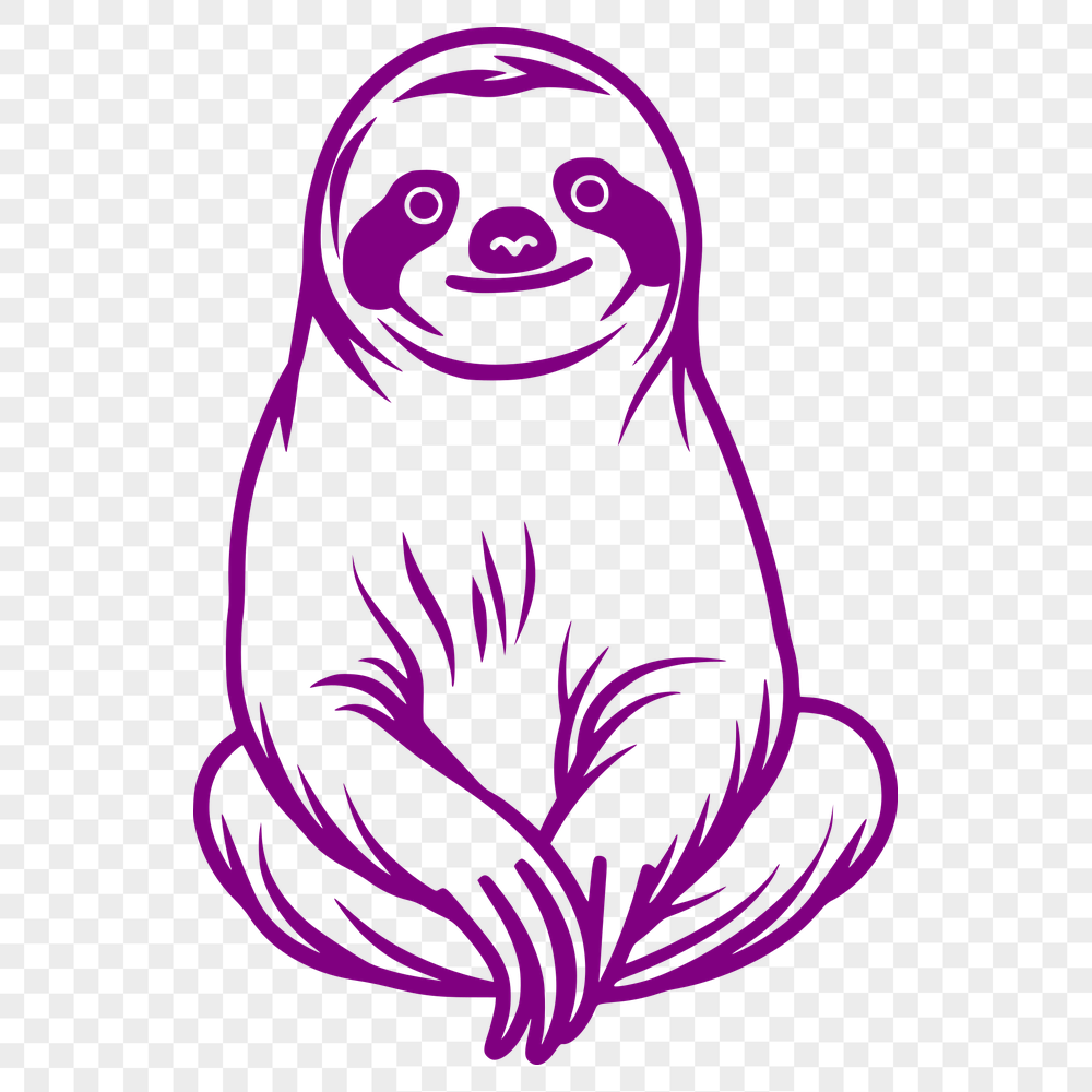 Unique Sloth Digital Art