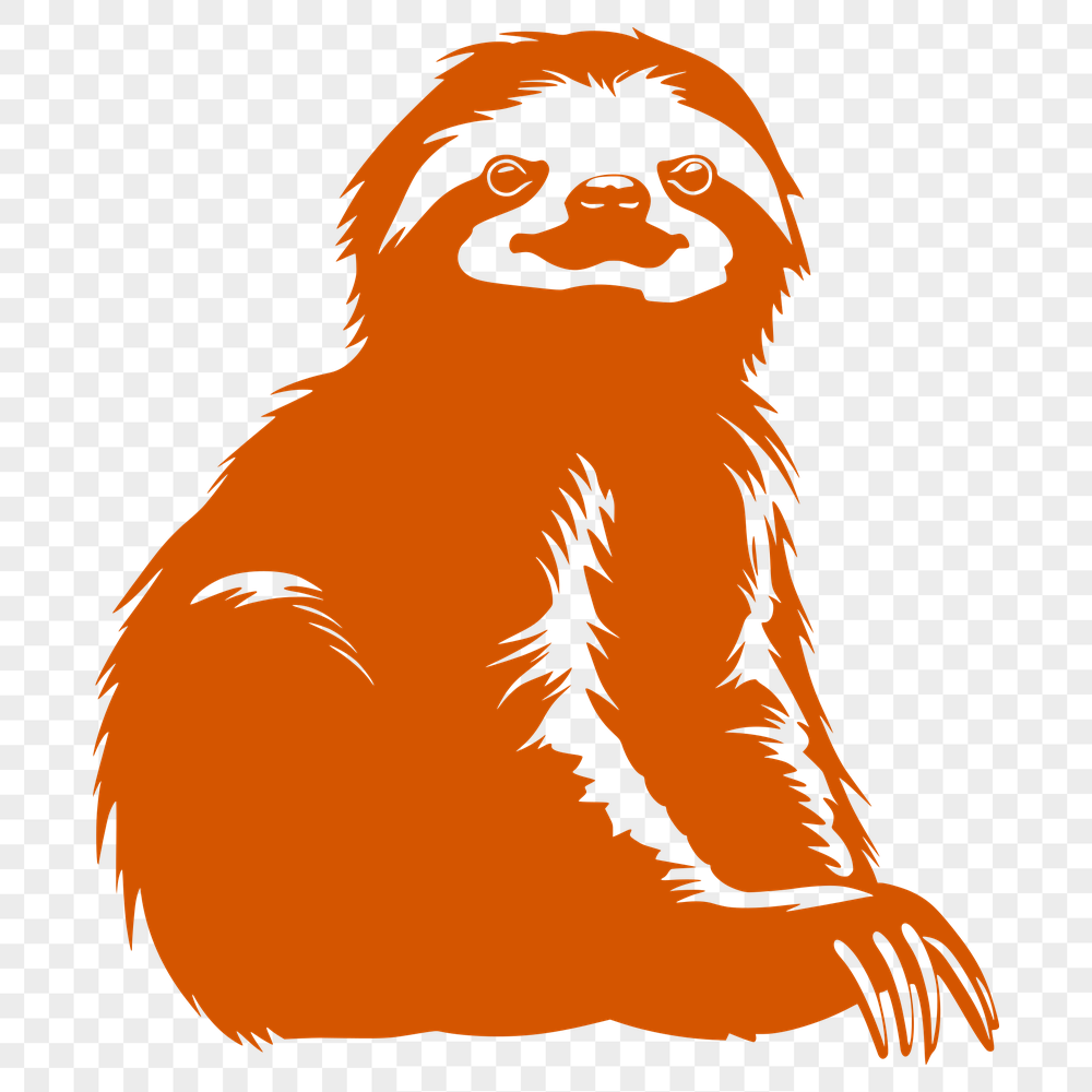 Free Beautiful Sloth Drawing