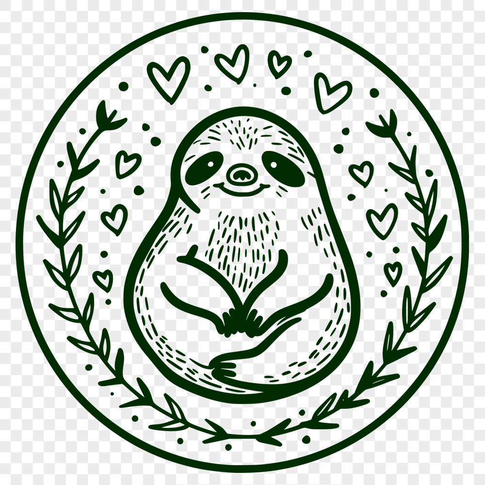 Beautiful Sloth - For Laser Cutter Project