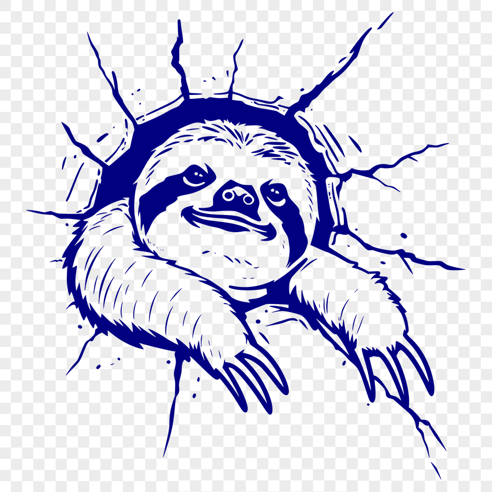 Unique Sloth - For Laser Engraver Project