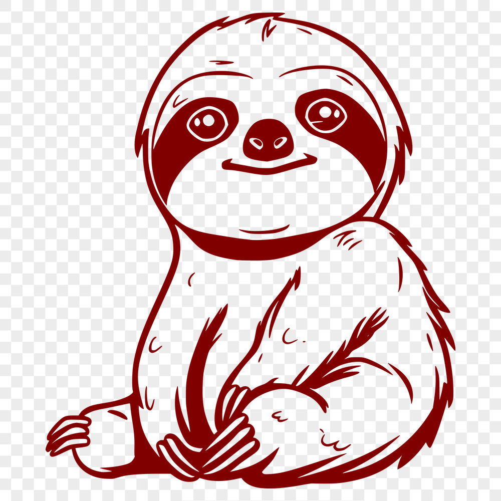 Free Free Sloth Vector Image