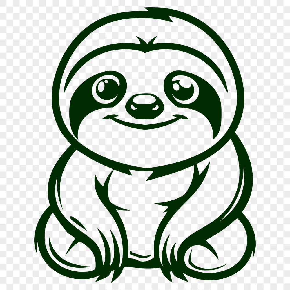 Stunning Sloth Printable Image