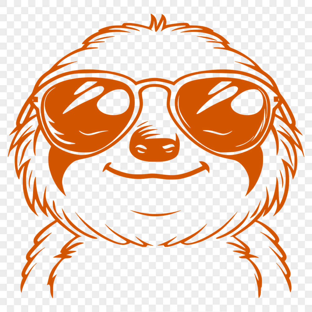 Stunning Sloth Wearing Sunglasses