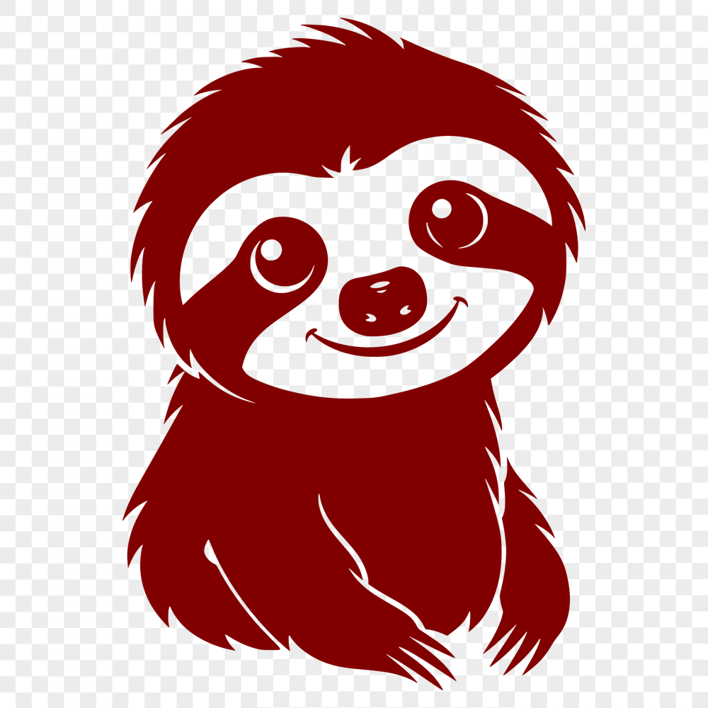 Artistic Sloth SVG