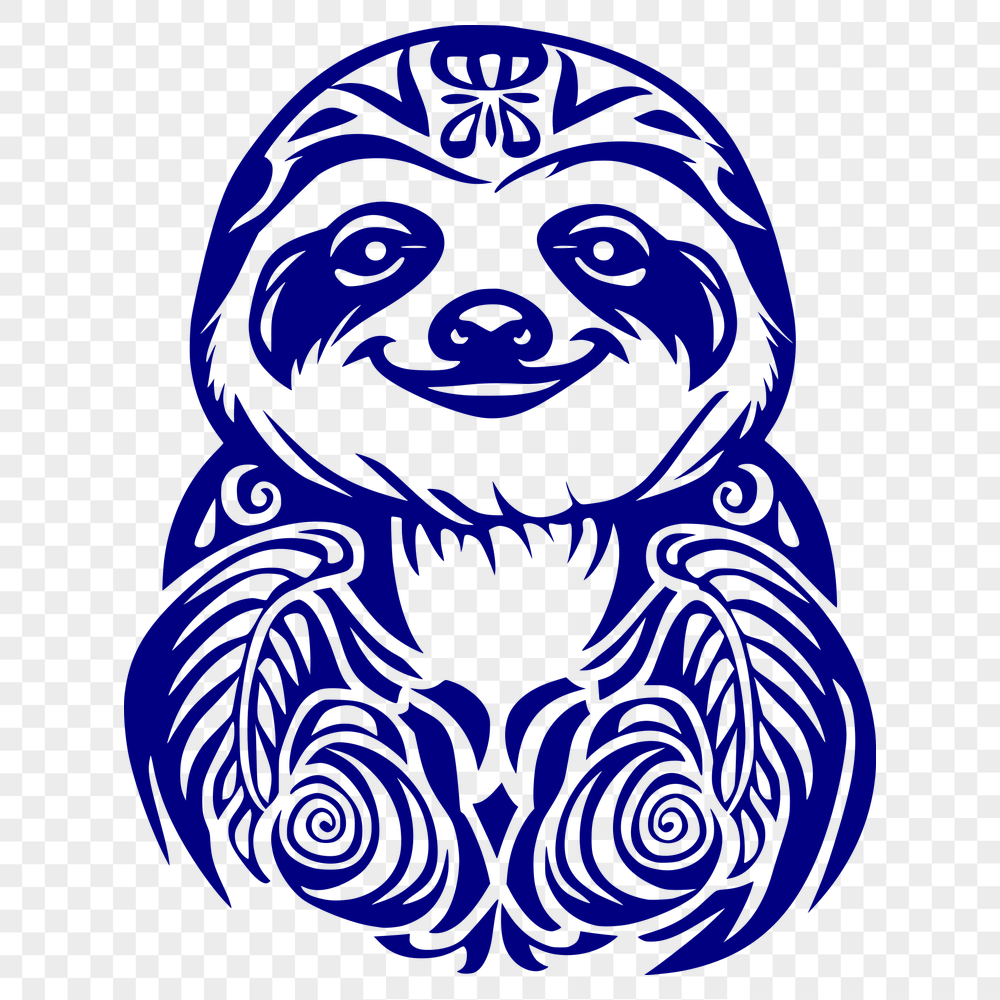 Beautiful Sloth PNG