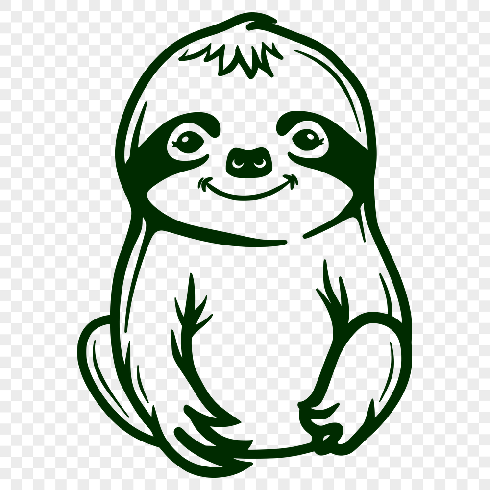 Free Sloth Vector Craft File