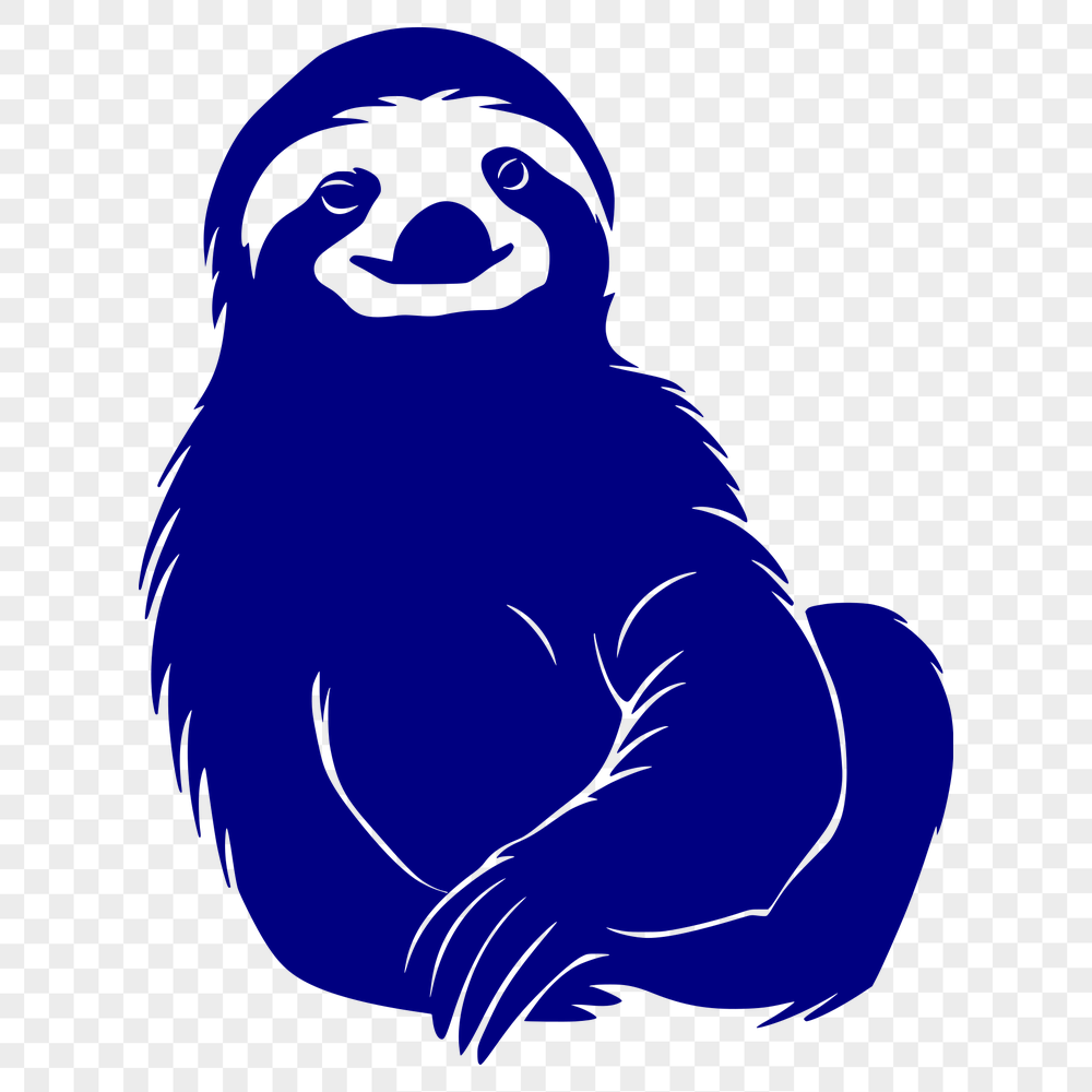 Free Sloth Digital Drawing