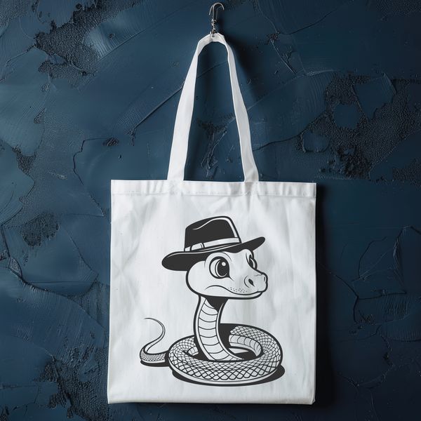 Detailed Reptile Vector Art An illustration of a snake with a detailed reptilian body and no additional design elements.