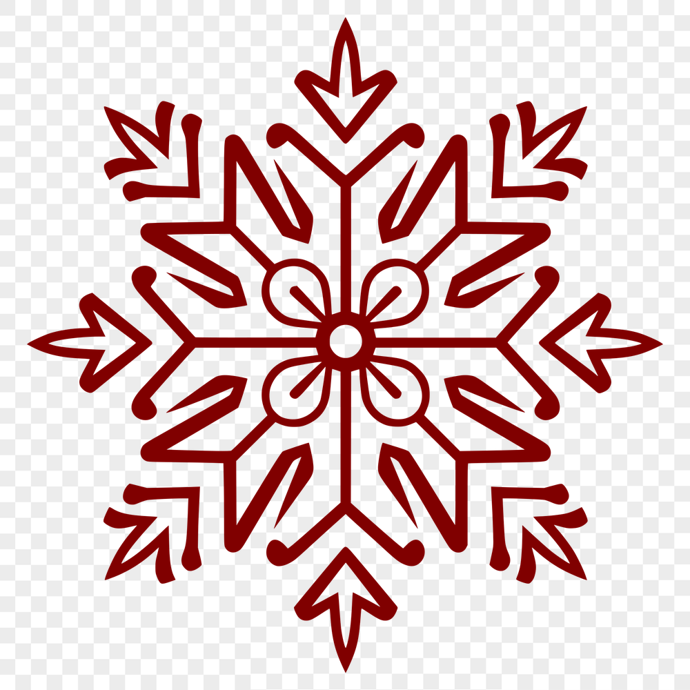 Artistic Snowflake - Winter SVG