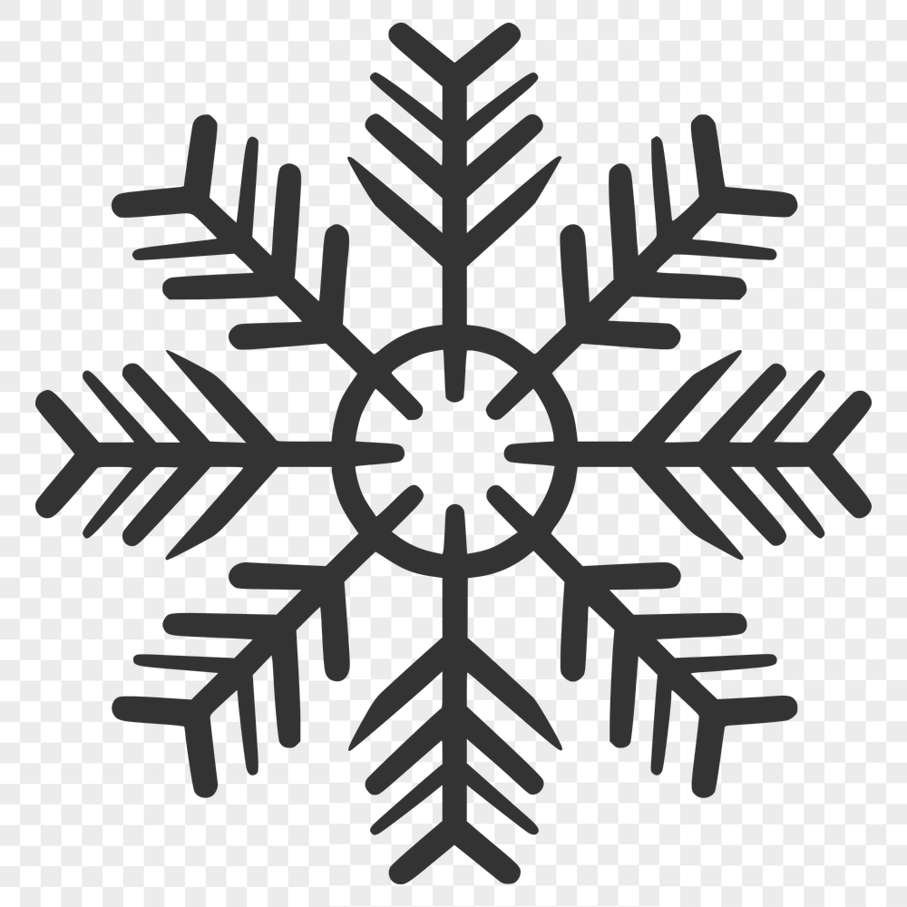 Stunning Snowflake In PDF & PNG