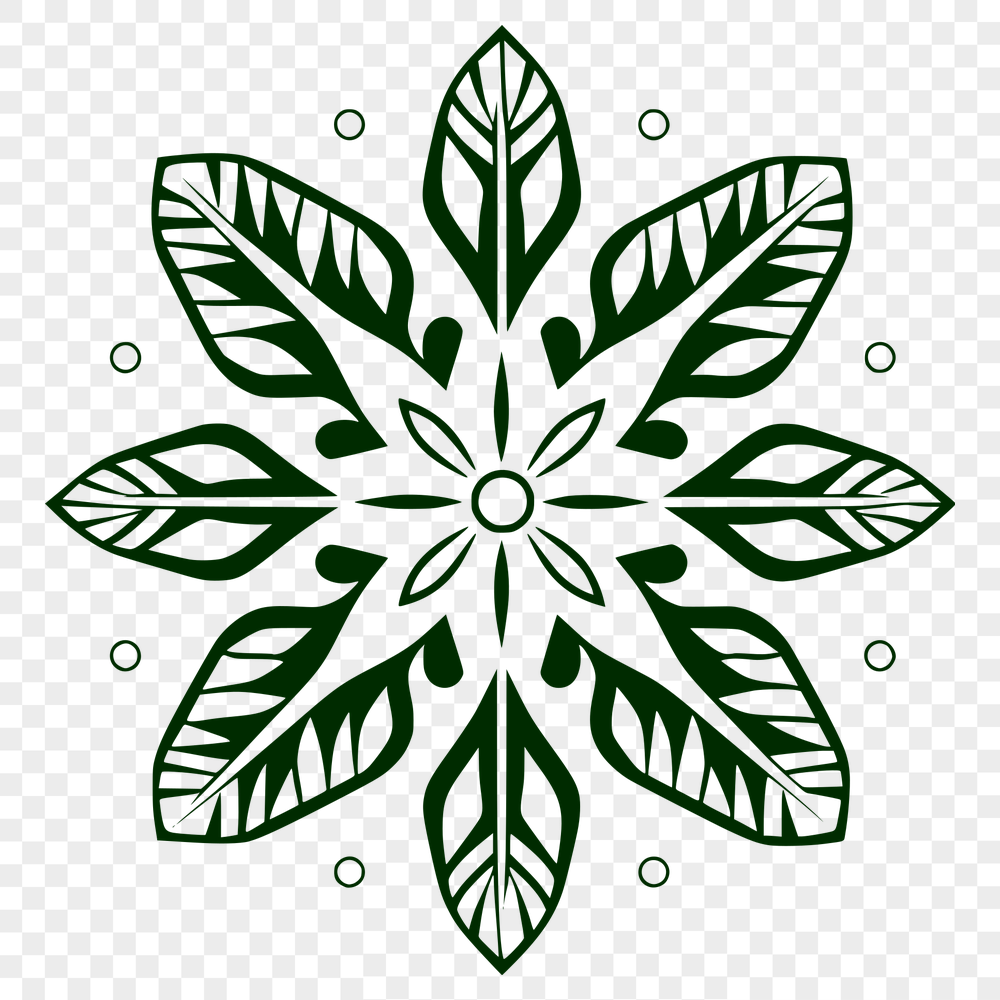 Artistic Snow Vector Image