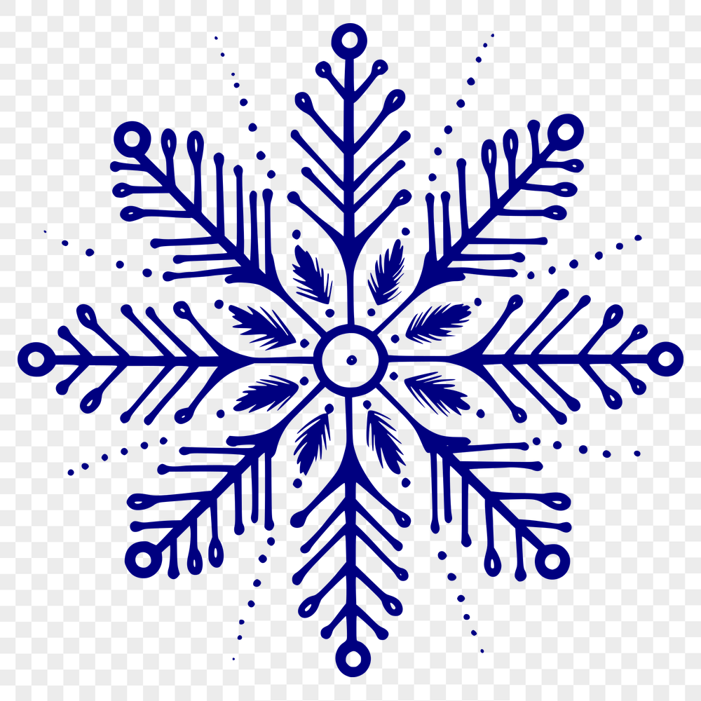 Creative Snowflake In PNG Format