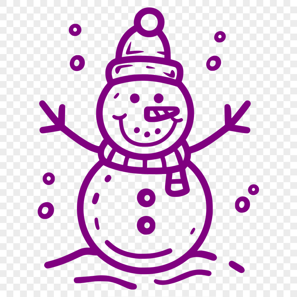 Free Snowman In SVG