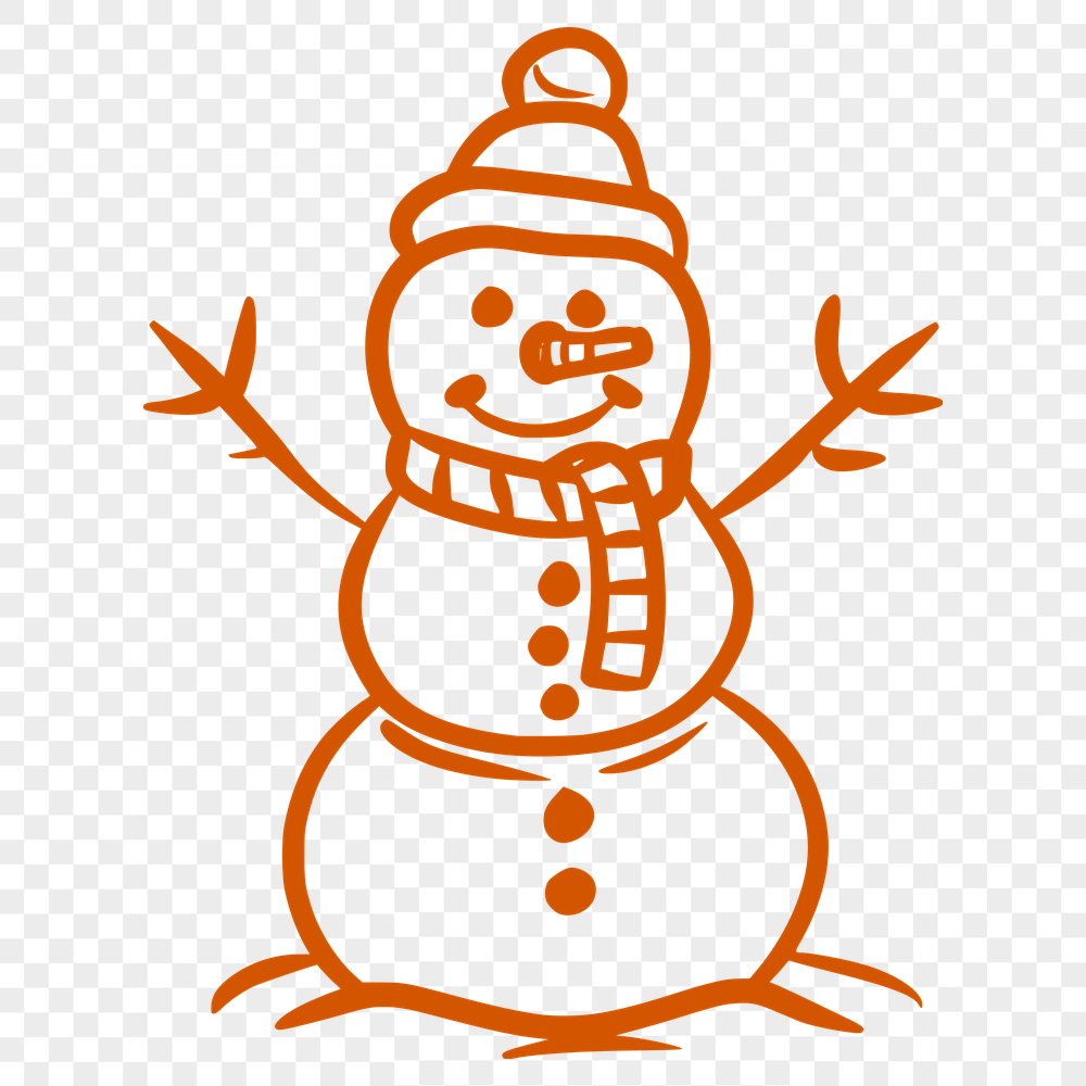 Free Snowman - DXF Format