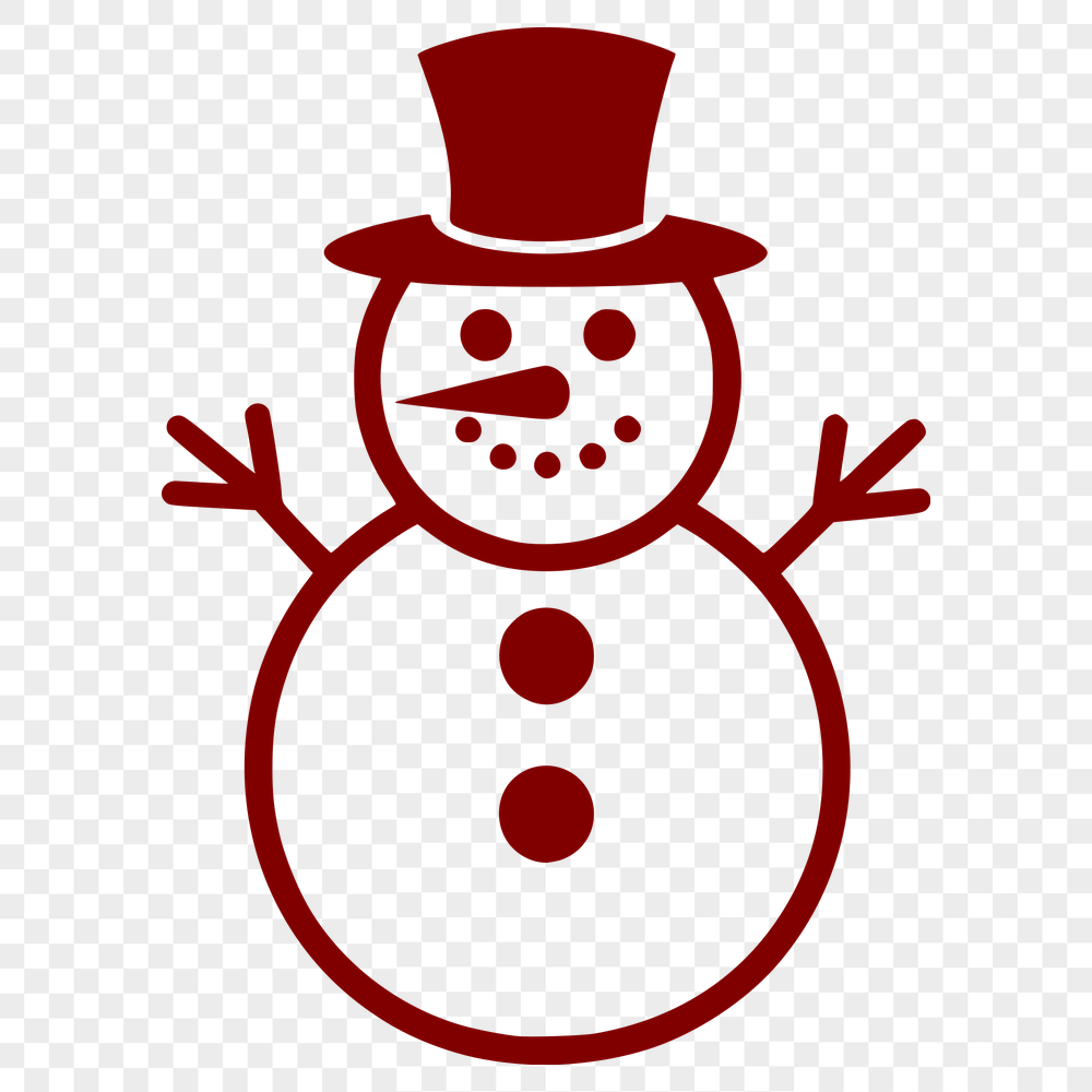 Unique Snowman Digital Art