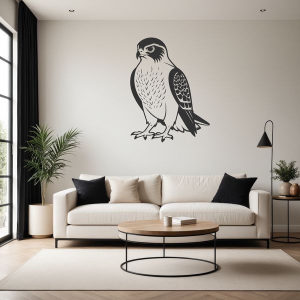 Falcon Illustration in Vector Format Detailed Drawing of a Falcon in SVG File