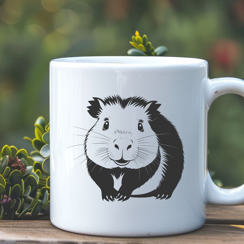Large Rodent Illustration A high-quality digital illustration of a capybara, a large rodent native to South America.