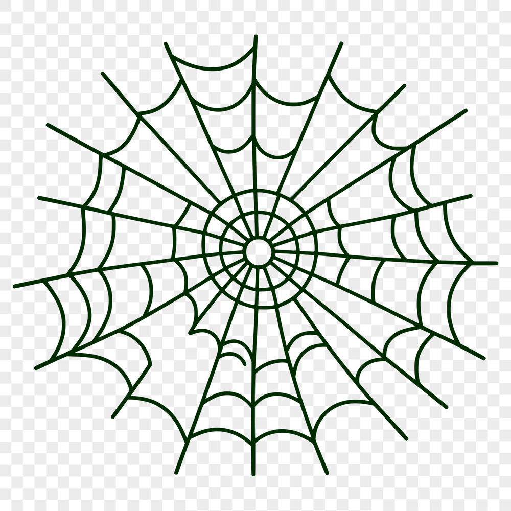 Beautiful Digital Web Design An intricately designed digital representation of a spider's web created using SVG.