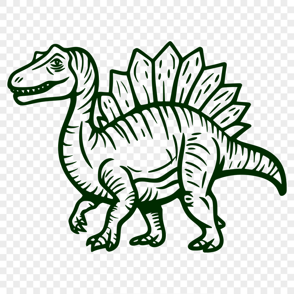 Beautiful Spinosaurus SVG, PNG, PDF And DXF Files