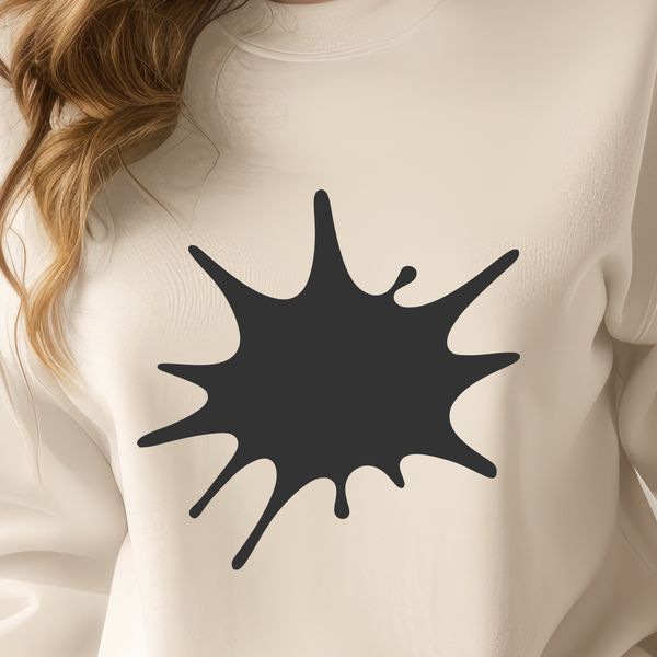 Colorful Vector Splat Shape Design A colorful splat shape in vector design format.
