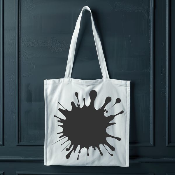 Vibrant Splat Shape Design A colorful splat shape with a slimy texture, ideal for crafting and DIY projects.