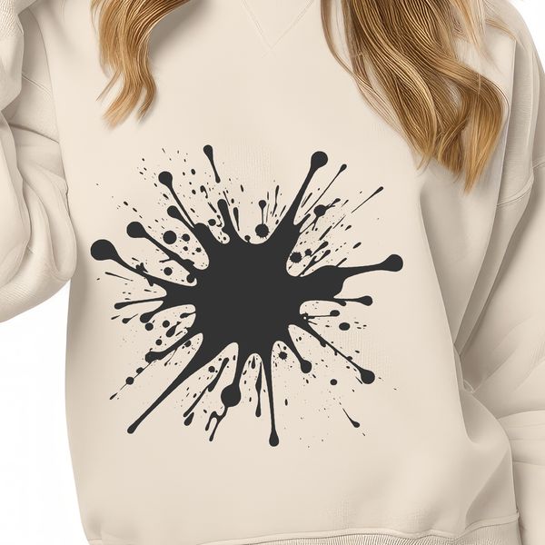 Free Splatter Shape Illustration A vector illustration of a splat shape with smooth edges.