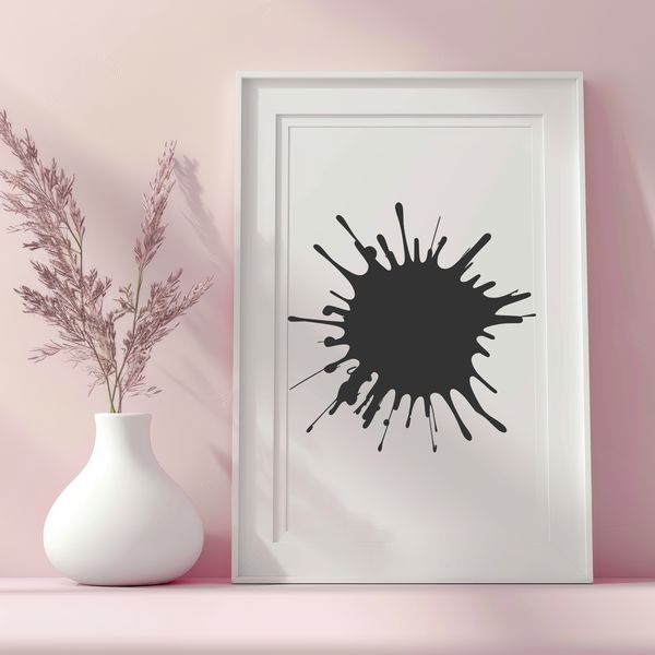 Playful Design Element A stylized illustration of a splat shape, created using vector art.