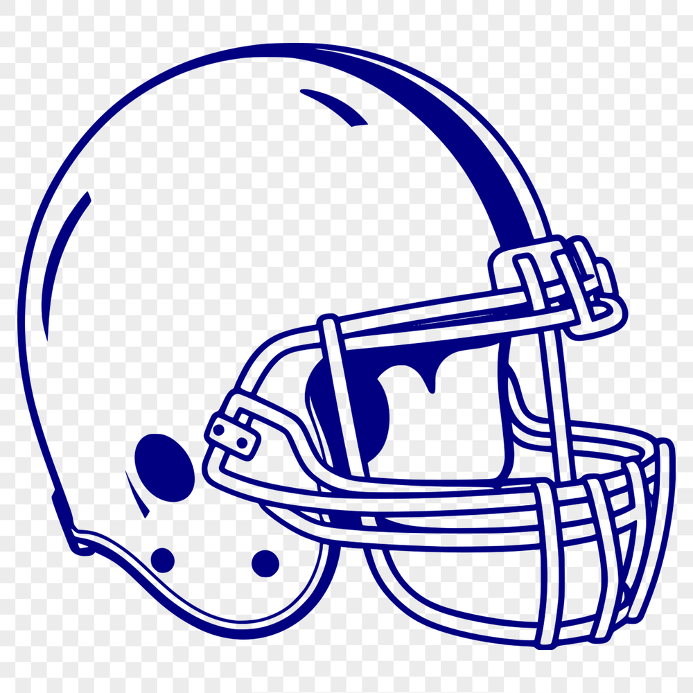 Sports Icon Vector Art Illustrated American football with a helmet, ideal for digital designs.