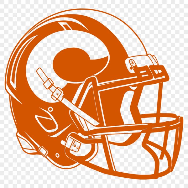 American football icon, vector illustration of a football helmet with grid pattern