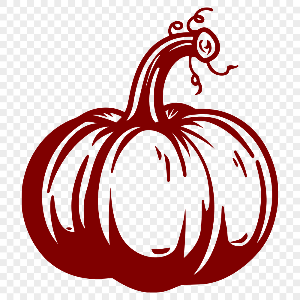 Beautiful Pumpkin SVG, PNG, PDF And DXF Files