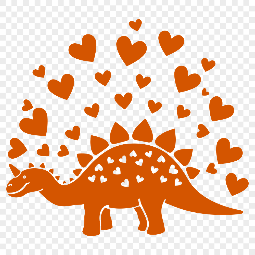 Artistic Stegosaurus SVG, PNG, PDF And DXF Files