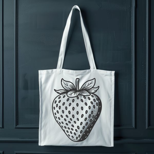 Vector Strawberry Design A detailed illustration of a strawberry fruit, suitable for vector design and commercial or personal use in various formats.