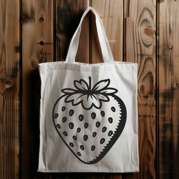 Fruitful Design Vector Art A simple illustration of a strawberry, suitable for food-themed vector art designs.