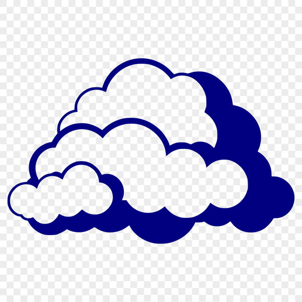 Simple White Cloud in Blue Sky A simple illustration of a white cloud against a blue sky.