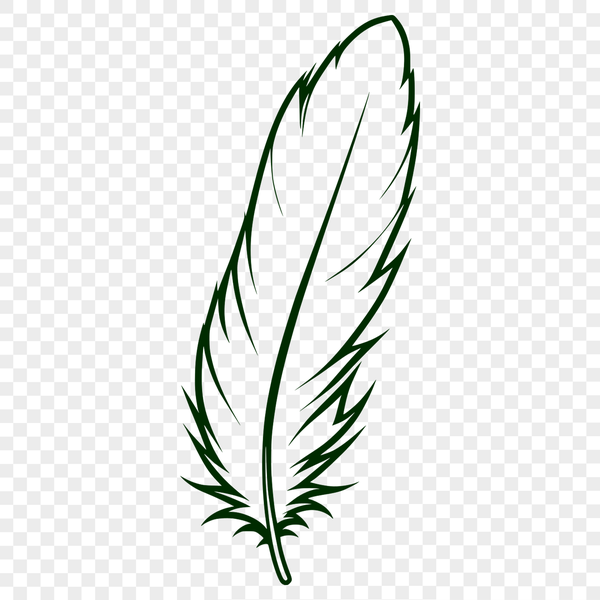 Free Editable Feather Graphic An editable graphic of a single feather suitable for cutting or laser engraving projects.