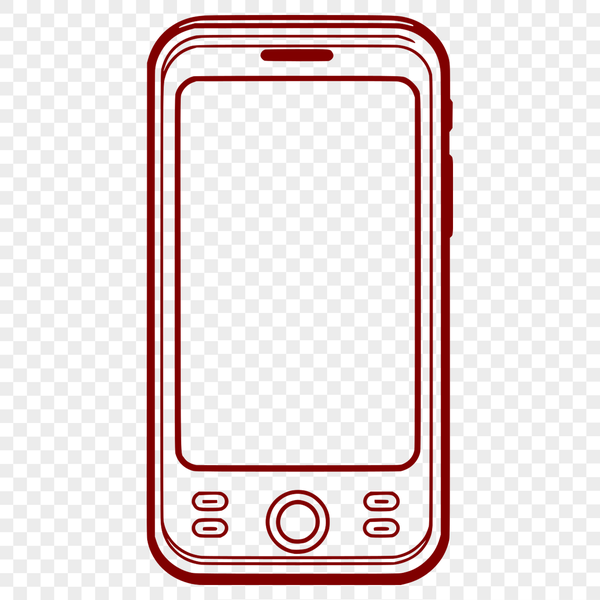 Beautiful Smartphone SVG Design A detailed illustration of a modern smartphone device.
