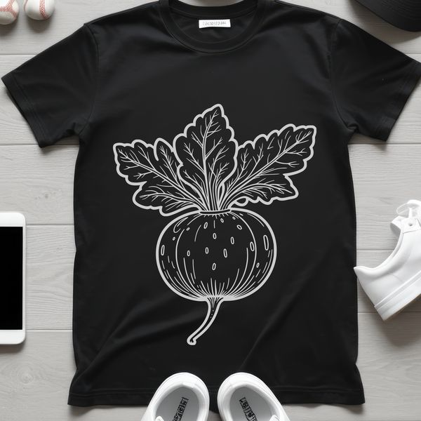 Radish Vector Art Illustration Illustrative vector art of a single radish root.