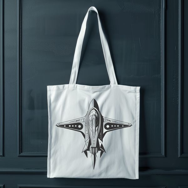 Beautiful Metal Spaceship SVG Illustration A futuristic spacecraft with sleek lines and metallic details in vector format.