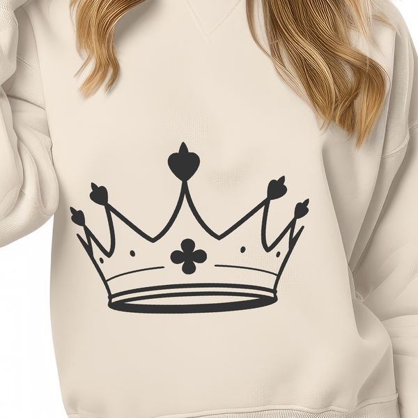A digital illustration of a gold-plated crown with ornate details, suitable for vector art projects.