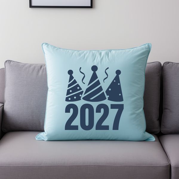 A vector graphic illustration of the number 2027 in a bold, modern font with ornate details.