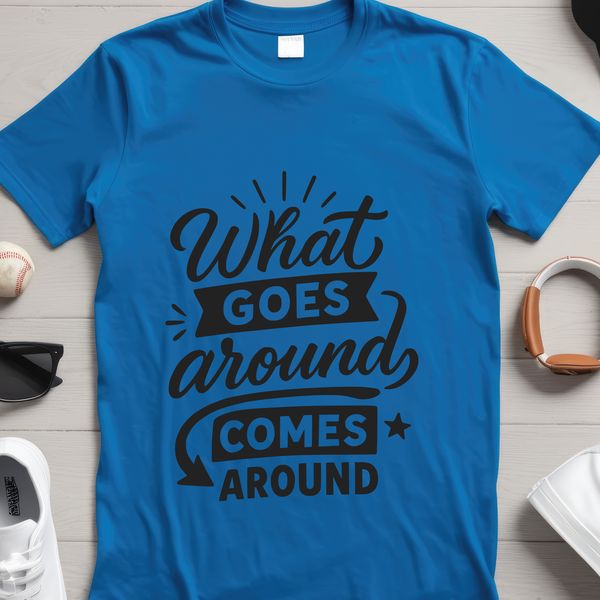 Karma Quote Vector Art Vector quote art featuring the concept of karma with clean design elements suitable for commercial or personal projects.