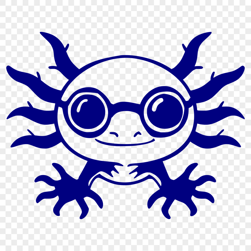 Creative Axolotl Wearing Sunglasses