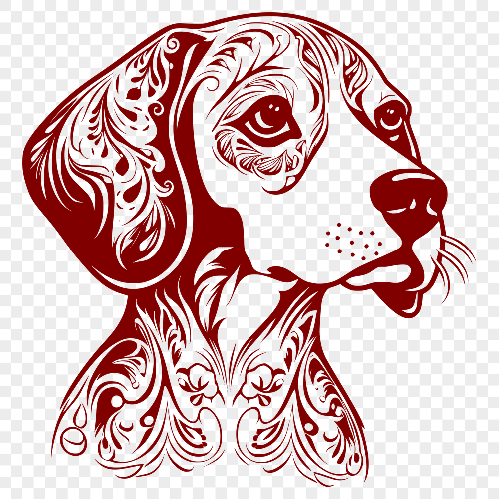 Free Artistic Beagle Vector Craft File