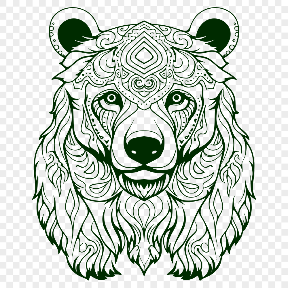 Free Unique Bear Vector Craft File