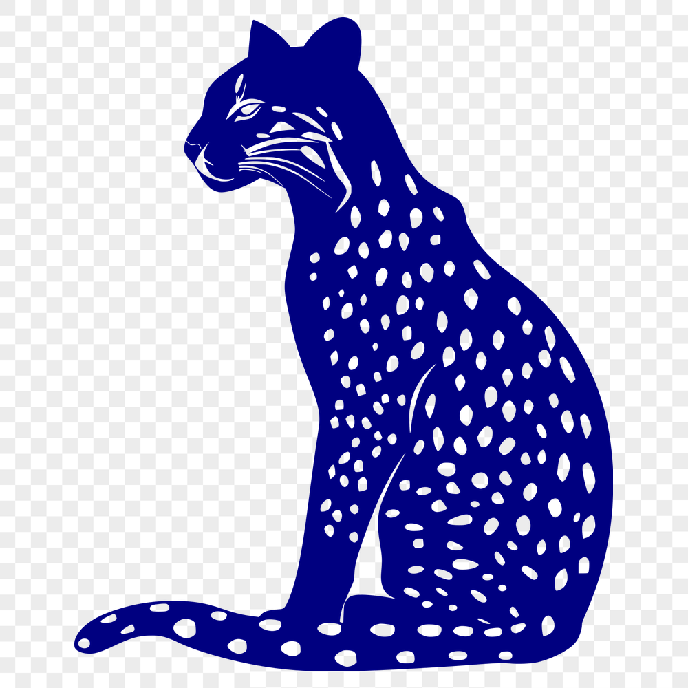 Sitting Big Cat - PNG