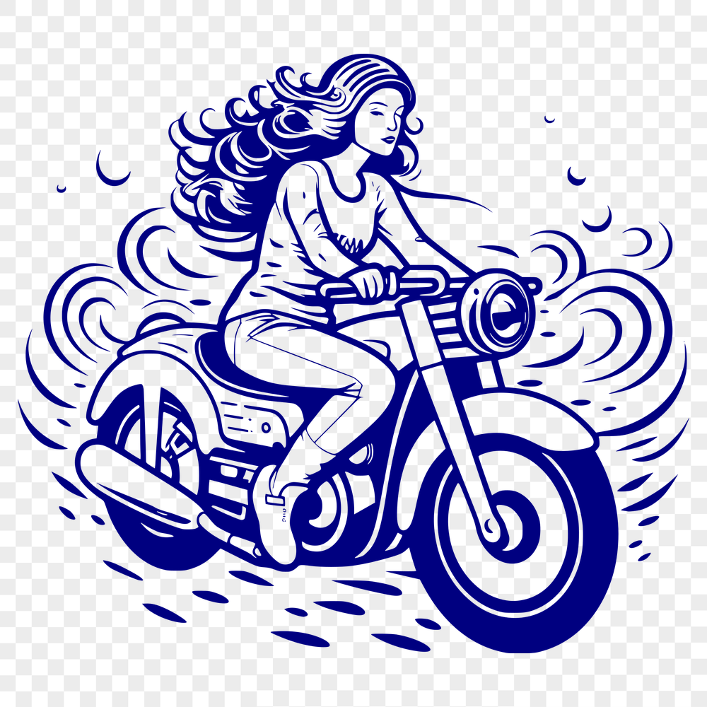 Unique Motorcycle Clip Art