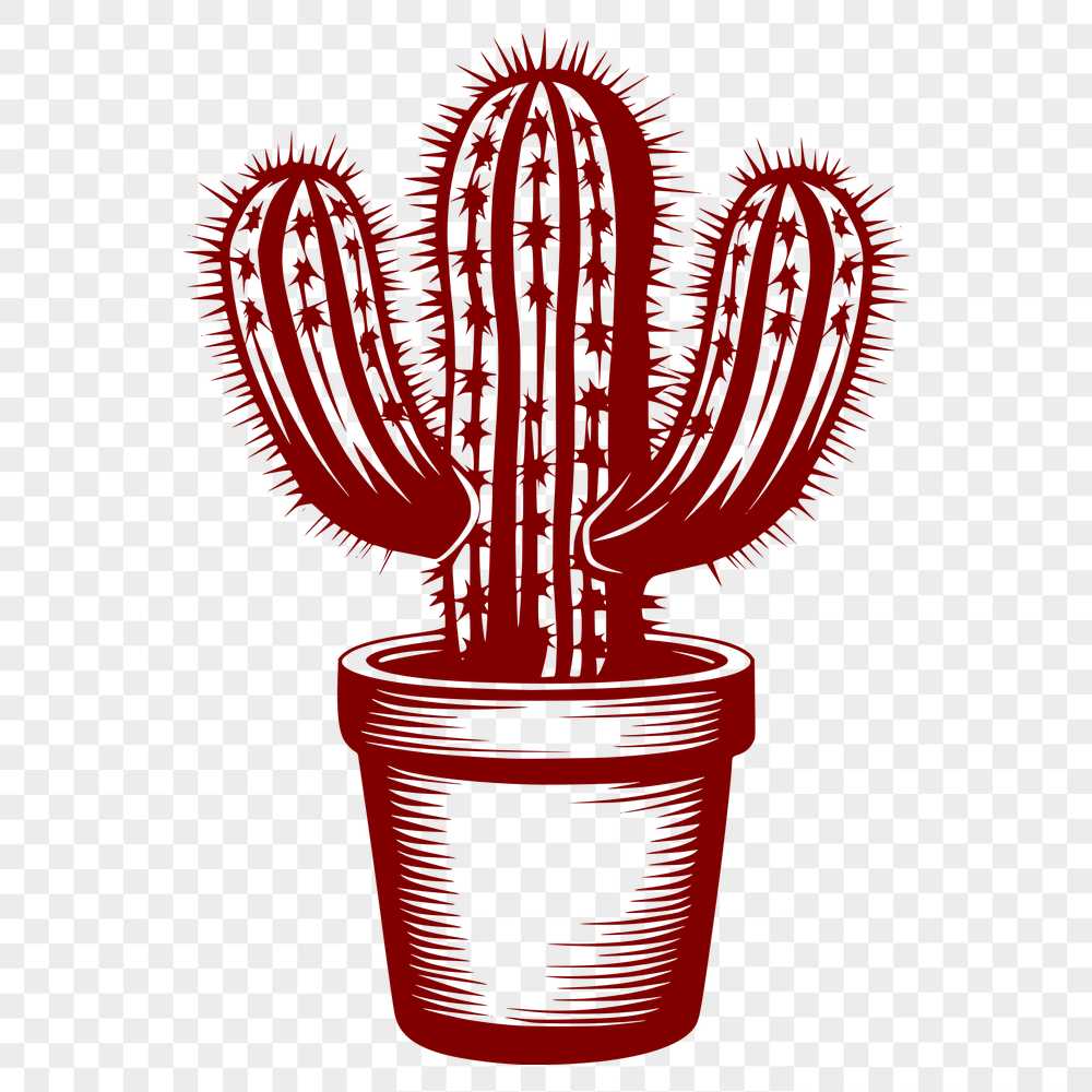 Free Artistic Cactus Printable Image