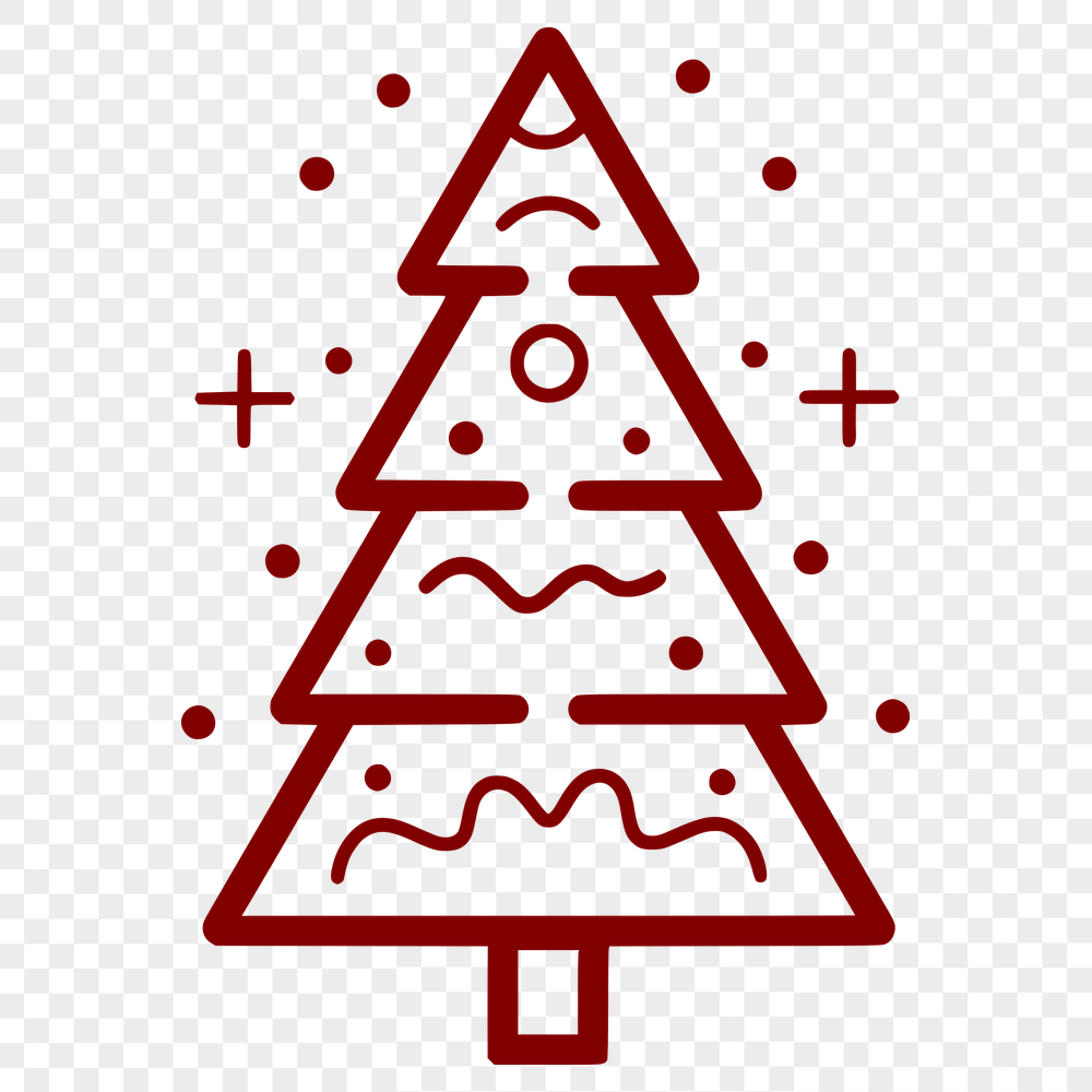 Artistic Christmas Tree In PDF