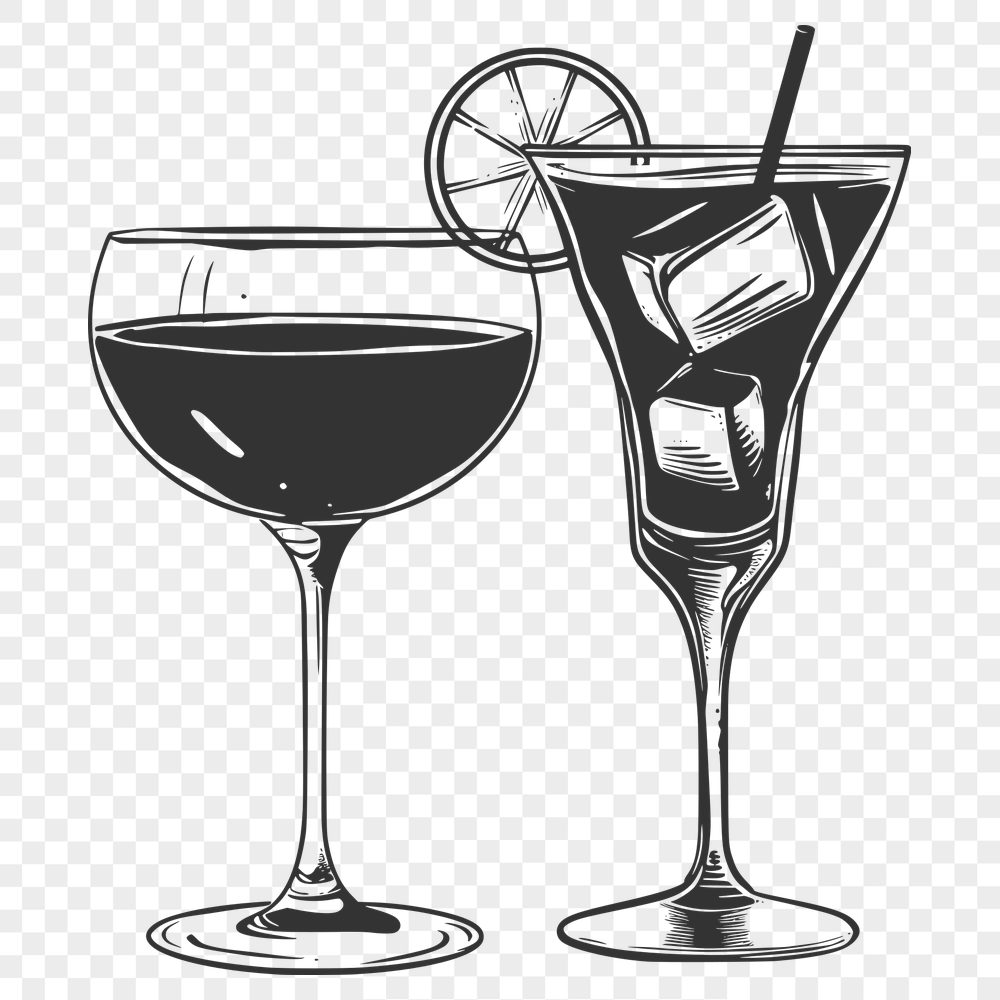 Free Cocktail In DXF Format